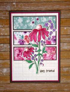 a card with flowers and words on it