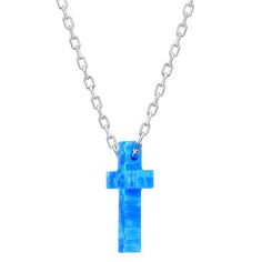 Bead Type: TurquoiseFeatures: Religious Jewelry, Quick ShipJewelry Closure: Spring Ring ClaspLink Construction: SemisolidSetting: InvisibleShape: CrossStone Cut: FancyStone Millimeter Measurement: 13 Mm LengthMetal Color: WhiteChain Length: 18 InchChain Width: 1 MillimetersPendant Length: 13mmPendant Width: 9mmChain Construction: CableCare: Wipe CleanStone Type: 1 Genuine OpalAuthenticity: Lab Created StoneBirthstone: October BirthstoneMetal: Sterling SilverNecklace Type: Pendant NecklacesCountr Spiritual Blue Cross Pendant Necklace, Blue Cross Necklace As Gift, Blue Cross Pendant Necklace For Gift, Blue Adjustable Cross Necklace, Adjustable Blue Cross Necklace, Blue Necklace 16 Inch As Gift, Blue 16 Inch Necklace As Gift, Blue Pendant Cross Necklace Gift, Sterling Silver Cross Pendant