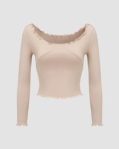 Details: Long-sleeve ribbed top with lace designTop Length: CroppedSleeve Length: Long SleevesMaterials:95% Polyester + 5% Spandex High Stretch Beige Ribbed Tops, Fitted Pointelle Knit Long Sleeve Tops, Spring Fitted Knit Top With Lace Trim, Fitted Beige Knit Top With Ribbed Neckline, Beige Fitted Top With Ribbed Neckline, Fitted Beige Top With Ribbed Neckline, Scoop Neck Tops With Lace Trim And Stretch, Fitted Scoop Neck Top With Lace Trim, Knit Long Sleeve Top With Lace Trim