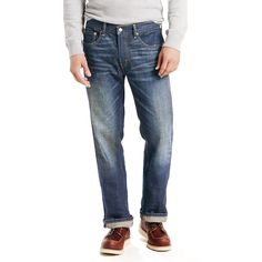 Men's Levi'sÂ® 559â¢ Stretch Relaxed Straight Fit Jeans, Size: 33X32, Med Blue Levi's Casual Selvedge Bottoms, Rugged Relaxed Fit Straight Leg Jeans, Rugged Straight Leg Relaxed Fit Jeans, Casual Levi's Selvedge Bottoms, Big Men Fashion, Cheap Mens Fashion, Suits For Sale, Men’s Suits, Tall Jeans