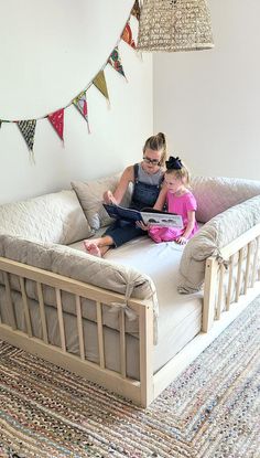 The Best Montessori Floor Beds For Toddlers - The Toddler Playbook Kids Queen Bed, Child Bed, Montessori Floor Bed, Kid Bed, Toddler Floor Bed, Montessori Room, Big Kid Bed, Toddler Rooms, Floor Bed