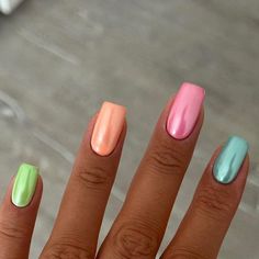 Nagel Tips, Nail Forms, Easter Nails, Clean Nails, Nail Art Hacks, Manicure E Pedicure, Nail Polishes, Chrome Nails, Nail Accessories