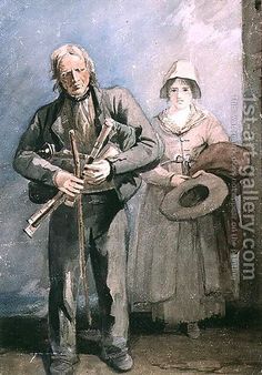 an old man and woman standing next to each other