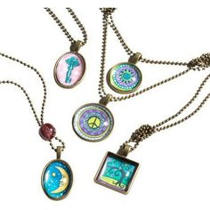 This all-in-one kit lets the kid be the designer! All the premium materials needed to make 4 vintage-style pendant necklaces are included 5 metal pendants, 5 metal ball chains, 11 decorative stickers, 5 dome stickers, 10 metal ball chain caps, 5 clasps, a decorative bead and simple, step-by-step instructions on how to put them all together. In no time, kids will be designing and making stylish accessories to wear and share. It's quick to learn but challenging enough to engage older kids and twee Vintage Collection Round Pendant Necklaces With Charms, Vintage Collection Round Pendant Necklace With Charms, Retro Charms Necklace Gift, Multicolor Retro Jewelry For Vintage Collection, Retro Charms Necklace For Gift, Retro Charm Necklace For Gift, Vintage Charm Brass Necklace In Retro Style, Retro Brass Necklaces With Vintage Charm, Retro Brass Necklace With Vintage Charm