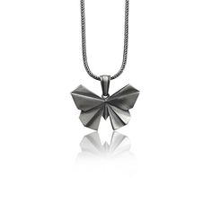 Butterfly 925 Silver Origami Necklace, Sterling Silver Girlfriend Necklace, Mama Necklace, Butterfly Jewelry, Dainty Necklace, Memorial Gift These 925K Sterling Silver Origami Paper Butterfly Necklace photos are taken with original and every item has handmade engraving details. It's very elegant and classy for everyday use but also can be preferred as a gift for friends and family for an eternal memorial. We prepared a new collection for your loved ones which is a gift selection from BySilverSto Hypoallergenic Modern Sterling Silver Necklace, Modern Hypoallergenic Sterling Silver Necklace, Hypoallergenic White Gold Necklace For Gift, Silver Minimalist Necklace As Gift, Minimalist Silver Necklace For Birthday, White Gold Butterfly Necklace For Gift, Modern Sterling Silver Necklace For Mother's Day, Modern Silver Necklaces For Gifts, Sterling Silver Butterfly Jewelry Gift