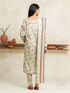 Brand: edenrobe Product: EWU24A1-29243-3PCollection: Allure Lawn Unstitched - Spring Summer CollectionFabric: Lawn DESIGN DETAILS: 3M Printed Lawn Shirt 2.5M Printed Lawn Dupatta 1.8M Dyed Trouser DISCLAIMER:* Lining, Laces, and Tassels are not included in unstitched variants.* Embellishment items in stitched outfits are subject to market availability.* The actual colors of the outfit may vary from the colors being displayed on your device. CARE INSTRUCTIONS: Extra Fabric Has Been Used For Shoot Original Color May Vary Slightly From The Picture Dry Clean Recommended Iron The Clothes At Moderate Temperature Do Not Use Bleach, Or Stain Removing Chemicals Damp Fabric Should Not Be Exposed To Sunlight edenrobe Allure Lawn Spring Summer Collection Authenticity Guaranteed – 100% Original Brand 3 Lawn Design, Lawn Shirts, Spring Summer Collection, Extra Fabric, Fabric Stores Online, Jacquard Fabric, Designer Suits, Product Label, The Clothes