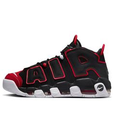 Nike Air More Uptempo Red Toe AIR 'Red Toe' FD0274-001 Nike Red Basketball Shoes With Air Cushioning, Nike Air Uptempo Shoes, Nike Air Max Red With Air Cushioning, Nike Uptempo, Nike Red Outdoor Sneakers, Nike More Uptempo Shoes Red, Nike Air More Uptempo Black, Nike Air Uptempo Shoes Red, Nike Air More Uptempo Sneakers