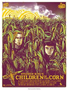 the poster for stephen king's children of the corn