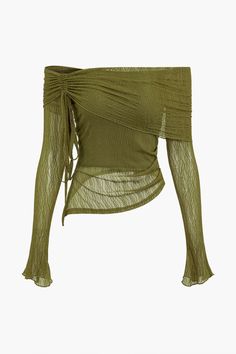 Details Occasion Casual Category Tops Composition 90% Polyester, 10% Elastane Sheer Not Sheer Size & Fit Measured in size S Length:16.5" Length:14.2" Bust:29.1" Sleeve Length:21.7" Fit:Fitted Stretch:Mid Stretch Olive Green Outfits, Olive Green Outfit, Grunge Summer, Olive Green Top, Fashion 90s, Mesh Tops, Media Screen, Crop Top Dress, Aesthetic Look