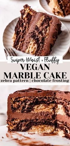 slice of vegan zebra cake Dairy Free Marble Cake, Marble Cake Eggless, Vegan Marble Cake Recipe, Vegan Chocolate Chip Cake, Vegan Layer Cake Recipes, Gluten Free Marble Cake, Non Dairy Cake Recipe, Vegan Layer Cake, Gluten Free Marble Cake Recipe