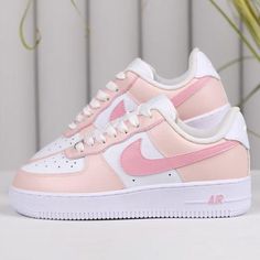 Pink Air Force 1s Custom Shoes Sneakers-shecustomize White Nike Air Force 1 With Contrast Sole, Nike Air Force 1 White With Contrast Sole, Pink Leather Nike Air Force 1 Casual Shoes, Pink Leather Low-top Nike Air Force 1, Pink Leather Nike Air Force 1 Sneakers, Pink Nike Air Force 1 For Streetwear, Pink Low-top Nike Air Force 1 Sneakers, Pink Nike Air Force 1 Lace-up Synthetic, Pink Nike Air Force 1 With Round Toe