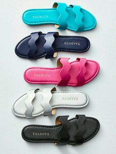 Diy Slippers, Fashion Slippers, Leather Sandals Women, Cute Sandals, Flats Sandals, Shoes Flats Sandals