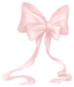 a pink bow on a white background