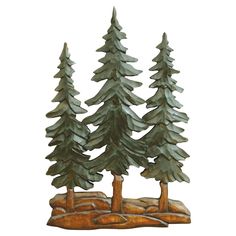 PRICES MAY VARY. 60 Day No Hassle Returns A Black Forest Decor Exclusive - A trio of pine trees stand elegantly in the beautifully hand-carved and hand-painted Pine Trees Wood Carving Wall Art. This wooden wall art measures 16"W x 24"H Wood Carving Wall Art, Pine Tree Art, Santa Carving, Relief Carving, Black Forest Decor, Carved Wood Wall Art, Forest Decor, Tree Carving, Metal Tree Wall Art