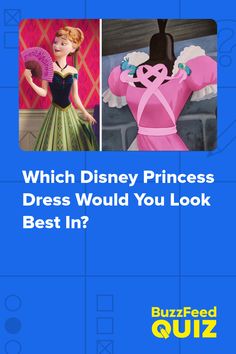 an advertisement for the disney movie, which features princesses in pink and green dresses