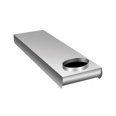 a metal object is shown on a white background