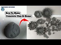 how to make concrete clay at home