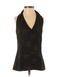 Cooper & Ella Sleeveless Blouse Size: X-Small Tops - used. 100% POLYESTER | Cooper & Ella Sleeveless Blouse: Black Tops - Size X-Small Luxury Glamorous Sleeveless Blouse, Trendy Black Sleeveless Blouse Top, Luxury Sleeveless Ruffled Blouse, Black Embellished Sleeveless Tops, Black Sleeveless Blouse With Button Closure, Black Sleeveless Blouse, Sleeveless Blouse, Sleeveless Top, Women Handbags