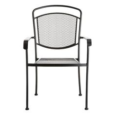 a black and white chair with an armrest on the back, against a white background