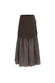 Timeless Elegance within Modern Skirt This maxi skirt features a front-long, side-short design with ruffle trim and a satin bow detail. The layered satin hem creates a flowing silhouette, perfect for summer. The high-quality fabric ensures comfort and style, making it suitable for casual and formal occasions. Style #: WWAJ225 Silk Tiered Skirt Bottoms With Ruffles, Silk Tiered Skirt With Ruffles, Long Silk Skirt With Ruffles, Spring Satin Skirt With Ruffles, Elegant Fitted Maxi Skirt With Layered Hem, Elegant Long Layered Skirt, Elegant Flared Maxi Skirt With Layered Hem, Elegant Tiered Ruffle Wrap Skirt, Long Skirt Streetwear