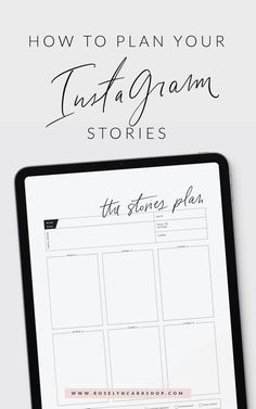 a tablet with the text how to plan your tuffgaam stories on it