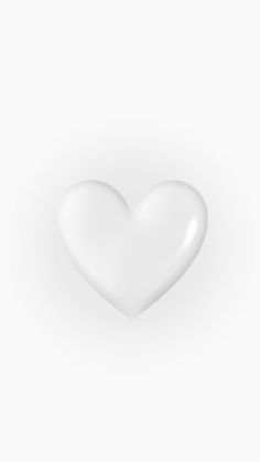 a white heart shaped object on a white background