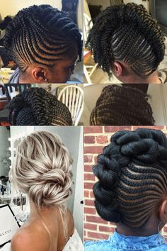 Here are surprisingly simple yet super-chic hairstyles for the girl/bride to be who just can’t be bothered. From The Twisted Bun,The Swept uUdo, The Classic French Chignon or even The Messy Bun updo. Romantic brides will love these simple yet super-chic hairstyles. #blackbraidedupdohairstyles French Chignon, Messy Bun Updo, Twisted Bun, Twist Bun, Bun Updo, Braided Hairstyles Updo, Romantic Bride