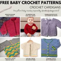 crochet patterns for baby sweaters and cardigans