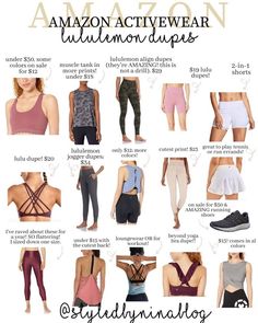 Workout Capsule, Yoga Class Outfit, Amazon Activewear, Amazon Leggings, Outfit Ideas Modest, Hot Yoga Outfit, Gym Ootd, College Clothes