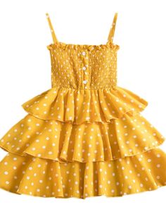 Polka-Dots Are Back... Polka-Dot Sleeveless Chiffon Summer Dress Polka Dot Chiffon Dress For Summer, Summer Polka Dot Chiffon Dress, Cute Yellow Sleeveless Dress With Ruffles, Polka Dot Sleeveless Sundress For Spring, Polka Dot Tiered Summer Dress, Summer Polka Dot Tiered Dress, Summer Tiered Polka Dot Dress, Chiffon Summer Dress, Layer Dress