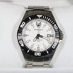 Authentic Watches, White Dial, Stainless Steel Watch, Steel Watch, Swiss Made, Steel Bracelet, Sapphire Crystal, Stainless Steel Bracelet, Quartz Movement