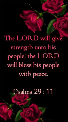 the lord will give strength unto to his people, the lord will blessing him with peace