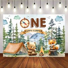 Mocsicka One Happy Camper Theme Party Backdrops – Mocsicka Party 1st Birthday Backdrop, Birthday Photo Background, Party Backdrops, Balloon Kits, Wild One Birthday Party, Shimmer Wall, Outdoor Party Decorations, Diy Backdrop, First Birthday Photos