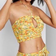 Nwt. Adorable Peaches And Floral Crop-Top Size Xl. Thanks For Stopping By! Yellow Tops For Poolside Spring Season, Yellow Beachwear Tops For Vacation, Yellow Beachwear Top For Poolside, Yellow Floral Print Top For Beach Season, Casual Yellow Tops For Poolside, Yellow Sleeveless Top For Poolside, Summer Tops With Lemon Print For Vacation, Summer Lemon Print Tops For Vacation, Yellow Beachwear Top For Day Out