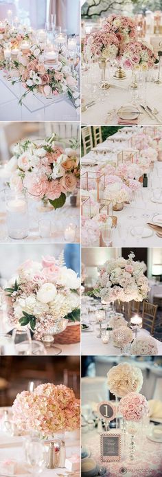 wedding tables with flowers and candles in vases for centerpieces or centerpieces