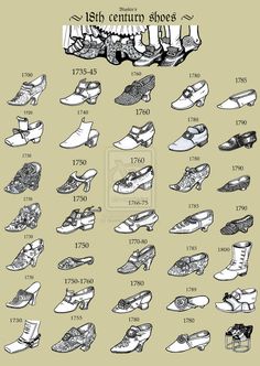 18th Century Shoes, Era Victoria, Century Shoes, Historical Shoes