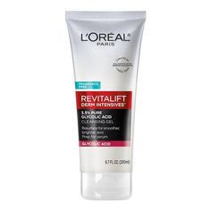 L'Oreal Paris Revitalift Derm Intensives 3.5% Glycolic Acid Cleanser Fragrance free non-drying daily cleanser with 3.5% Glycolic acid, Salicylic acid to resurface and prep for serum. Validated by dermatologists | L'oreal Paris Revitalift Derm Intensives 3.5% Glycolic Acid Cleanser At Hy-Vee Online Grocery Shopping, Grocery Online, Glycolic Acid, L Oreal, Fragrance Free, Salicylic Acid, Loreal Paris, Grocery Shopping, Face Wash