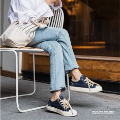 Step up your style game with our "Sycamore"Women's Denim Sneakers, featuring a unique washed canvas design that adds a touch of vintage flair to any outfit. These blue canvas sneakers for women are made with high-quality materials and boast a classic low-top silhouette, making them a versatile addition to your shoe collection. Whether you're running errands or hanging out with friends, these washed canvas sneakers for women will keep you comfortable and looking stylish. Shop now and elevate your Denim Blue Cotton Lace-up Sneakers, Trendy Denim Blue Sneakers For Streetwear, Cotton Canvas Shoes With Canvas Lining For Streetwear, Casual Canvas Sneakers With Canvas Lining, Casual Cotton Sneakers With Canvas Lining, Denim Blue Sneakers With Rubber Sole, Casual Sneakers With Canvas Lining, Trendy Denim Sneakers For Streetwear, Casual Denim Sneakers For Streetwear