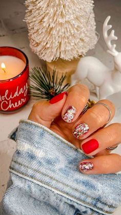 15 Christmas Nails Trendy Styles – Get Ready to Dazzle! 💅 Get ready to shine this holiday season with these Christmas Nails Trendy styles that everyone is raving about! From classic Christmas Nails Acrylic to stunning Christmas Gel Nails, there\'s a look for every occasion. 🎅✨ Looking for festive December Nails or sleek Winter Nails Acrylic? We\'ve got you covered. Embrace the holiday spirit with Xmas Nails and creative Christmas Nail Designs that will take Her Nails to the next level. Try Re... Matte Red Nails Christmas, Red Aspen Christmas Mani Mix Up, Red Aspen Nail Dash Combos Christmas, Red Aspen Christmas Nails, Holiday Nails Matte, Red Aspen Nail Dash Combos 2023, Red Matte Nails Design, Nail Polish Color Combos, Christmas Nails Matte