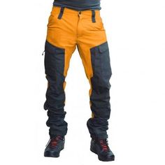 Casual Men Fashion Color Block Multi Pockets Cargo Pants Work Trousers – Atom Oracle Work Trousers Mens, Long Cargo Pants, Mens Pants Size Chart, Quick Dry Pants, Style Cargo, Work Trousers, Estilo Hip Hop, Mens Cargo, Fashion Color