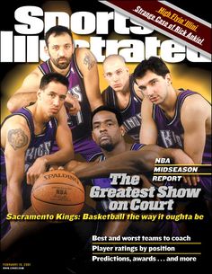 the cover of sports illustrated magazine with basketball players on it's front and back covers