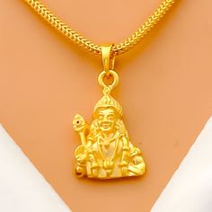 High Finish 22k Gold Lord Murugan Pendant Yellow Gold Round Pendant Temple Necklace As Gift, Yellow Gold Temple Necklace With Round Pendant, 22k Gold Temple Necklace Pendant As Gift, Gold Pendant Jewelry God, Gold Pendant Temple Necklace For Diwali, Spiritual Yellow Gold Jewelry For Puja, Gift Yellow Gold Plated Temple Necklace, Spiritual 22k Gold Temple Necklace As Gift, Gold Round Pendant Necklace For Puja