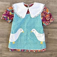 Toddler Girls 2PC Peregrine Designs Colorful Vintage Style Dress + Pinafore 2T | eBay Spring Short Sleeve School Dress, Spring School Cotton Dresses, Spring Cotton School Dress, Cute Spring Dress For School, Cute School Dress For Spring, Multicolor Cotton Dress For Easter, Multicolor Summer Dress For School, Multicolor Cotton School Dress, Multicolor Sleeveless Dress For School