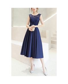 Get 10% off now! Buy pleated satin tea length party dress sleeveless at cheap price online. Free stable shipping and pro custom service since 2009. Pleated Tea-length Party Dresses, Formal Pleated Tea-length Midi Dress, Chic A-line Tea Length Dress With Pleated Bodice, Spring Tea-length Dress With Pleated Bodice, Satin Tea-length Dress With Pleated Bodice, Mother Bride, Midi Party Dress, Chic Evening Dress, Spring Formal