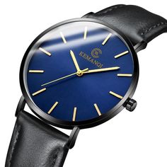 2022 Luxury Business Men Watches Men Gold Watch Ultra Thin Mens Watches Leather Quartz Watch Man Minimalist Men, Men's Watches Luxury, Mens Watches Leather, Minimalist Watch, Mens Fashion Watches, Waterproof Watch, Mens Bow Ties, Watch Gifts, Wristwatch Men