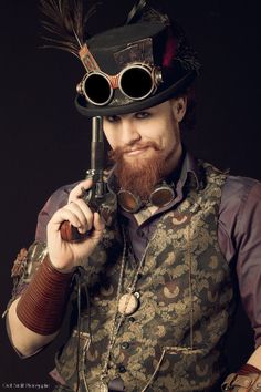 I'm the master of the game! by SutcliffGrell Steam Punk Diy, Steampunk Mens Fashion, Moda Steampunk, Steampunk Man, Steampunk Hairstyles, Steampunk Characters, Steampunk Men, Mode Steampunk, Steampunk Couture