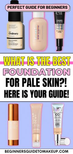 Picking the right foundation can be difficult! So, here’s the ULTIMATE guide to help you with minimizing the process with the 10 BEST cheap foundations for pale skin! Best Cheap Foundation, Foundation For Pale Skin, Foundation Shade Match, Cheap Foundation, Wet And Wild Foundation, Nyx Born To Glow, Best Drugstore Foundation, It Cosmetics Cc Cream, Velvet Skin