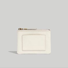 Madewell The Leather Pocket Pouch Wallet Size 3.25” By 5” Cream Leather Wallets With Card Slots, Classic Bifold Coin Purse With Removable Pouch, Classic Everyday Cream Wallet, Classic Coin Purse With Card Slots For Daily Use, Chic Rectangular Wallet With Zipper Pouch, Classic Coin Purse With Card Slots For Personal Use, Chic Pouch Wallet With Cell Phone Pocket, Chic Wallet With Cell Phone Pocket, Everyday Cream Wallet With Interior Card Slots