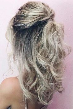 Trendy Hairstyles for Medium Length Hair You Will Love ★ See more: http://glaminati.com/hairstyles-for-medium-length-hair/ Medium Length Bridal Hair, Bridal Hair Tutorial, Wedding Hairstyles Medium Length, Homecoming Hairstyles For Medium Length, Wedding Hair Makeup, Haircuts For Long Hair, Half Up Hair, Medium Length Hair