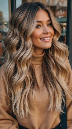 Explore must-try fall hair color trends for blondes in 2024 for a stunning look. 🍁✨ #FallHairColors #BlondeHairTrends #AutumnBlonde #BlondeInspo #SeasonalHair #ChicBlondeStyles #WarmBlondeShades #HairColorIdeas #FallBeauty #BlondeTransformation Fall Hair Dirty Blonde, Brunette To Cool Blonde, Fall Hair Blonde And Brown, Fall Color For Blondes, Hair Color Ideas For Brunettes With Blonde, On Trend Hair 2024, Crishelle Strauss Hair, Long Hair Fall 2024